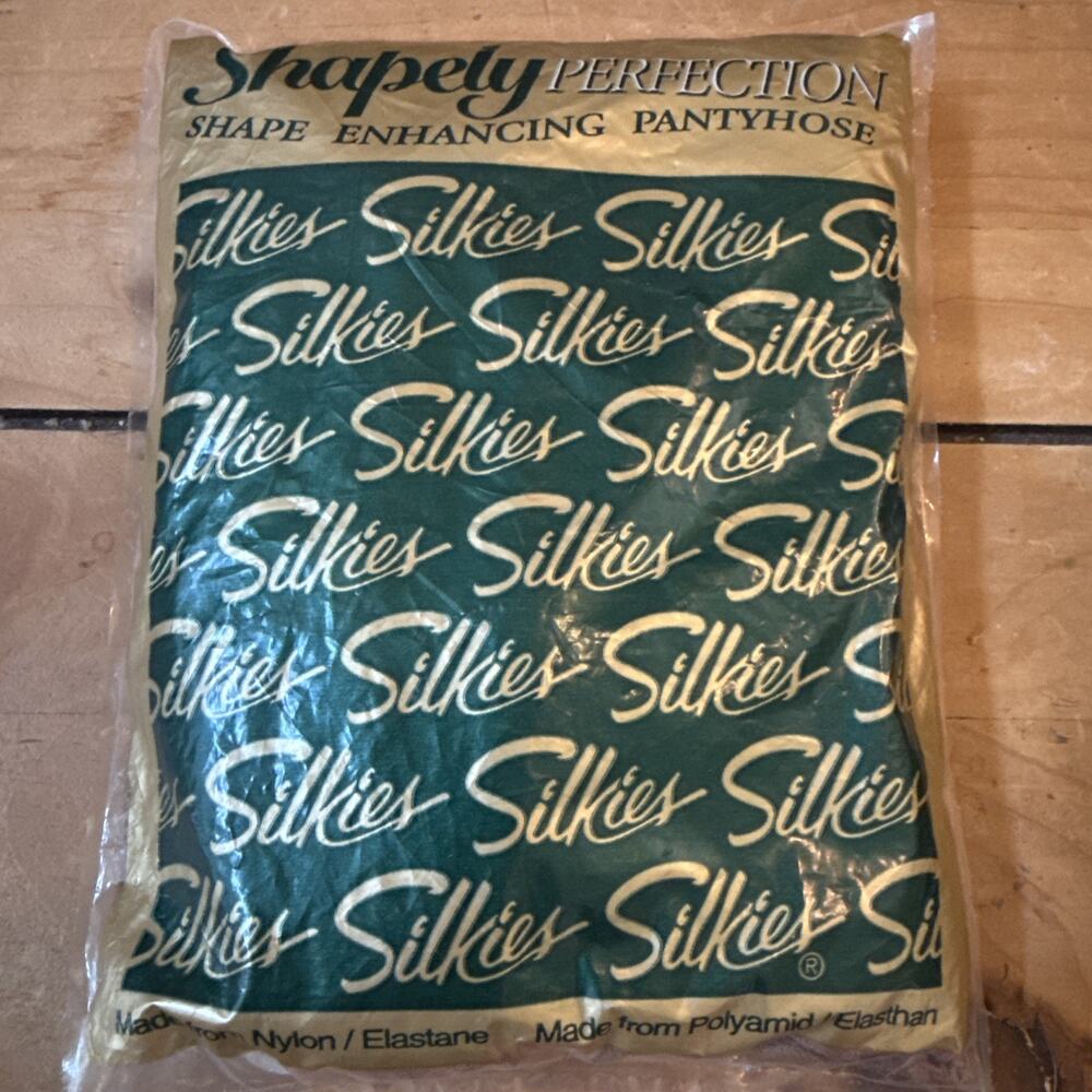 Vtg New SILKIES Nude SIZE LARGE Shape Enhancing Shapely Perfection Pantyhose NOS